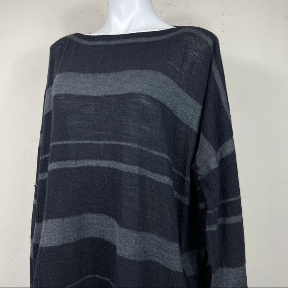 Junya Watanabe Comme Des Garçons Japan Wool Striped Oversized Slouchy Sweater M - Picture 10 of 15